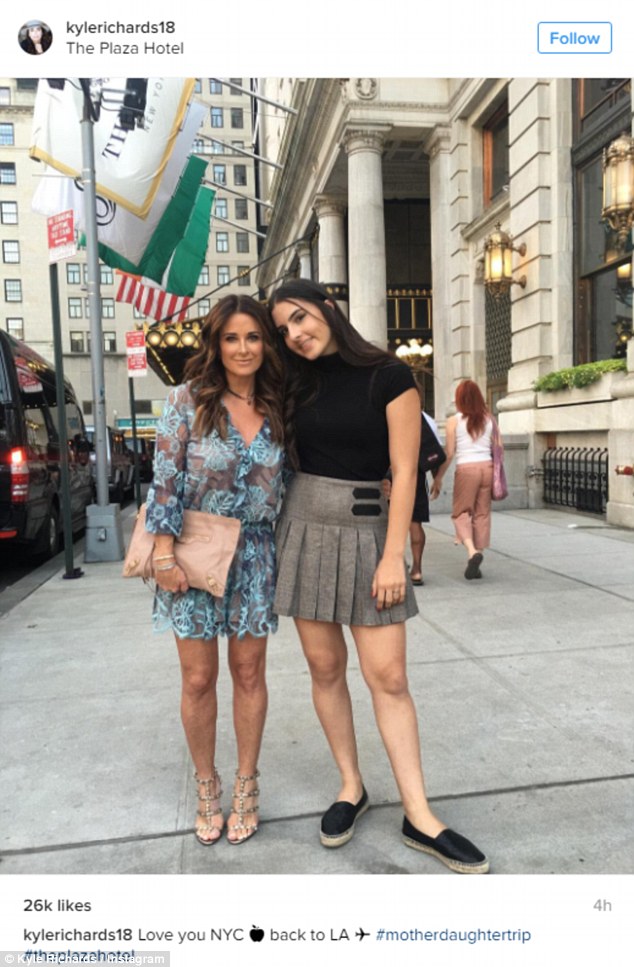 twice as nice kyle richards and sophia umansky posed for an instagram photo in new
