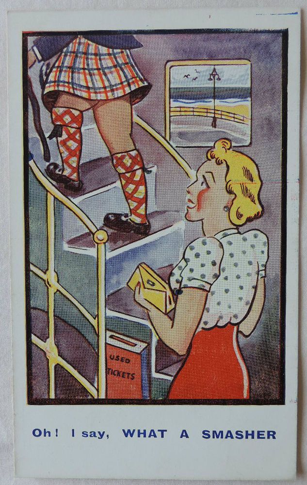 vintage kilt cartoons vintage comic saucy cartoon postcard scots man in kilt
