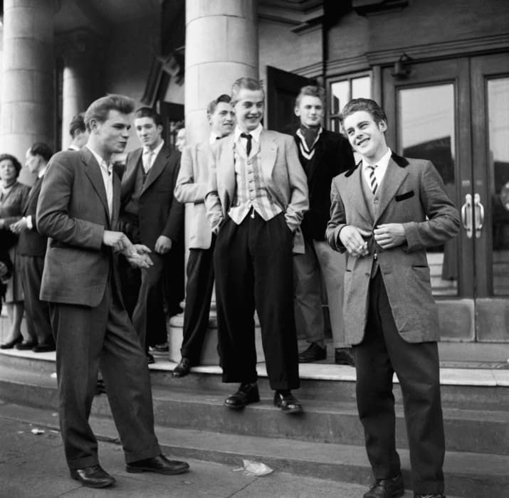 vintage pictures of dapper british teddy boys and girls
