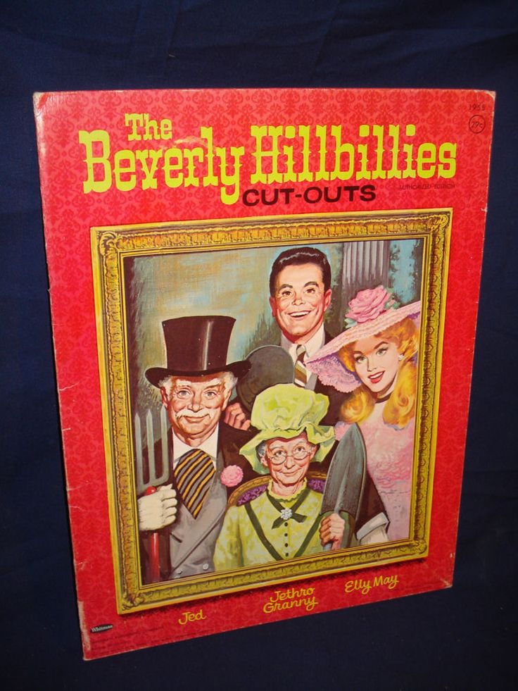 vtg paper dolls cut outs book whitman beverly hillbillies elly