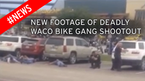 waco biker gang shooting dramatic video shows moment armed cops attempt to break up violent shoot out