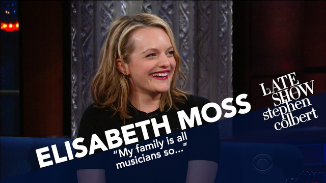 watch the late show with stephen colbert elisabeth moss describes