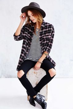 weekend inspiration casual in plaid stripes le fashion urban angels
