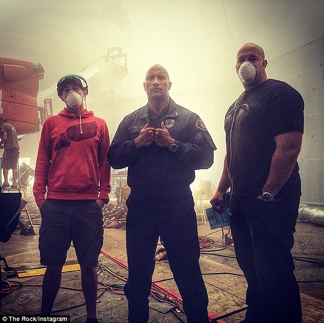 weekend worker on saturday dwayne the rock johnson uploaded this snap to instagram
