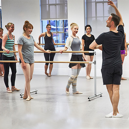 weekly adult ballet classes for all levels of skill and experience