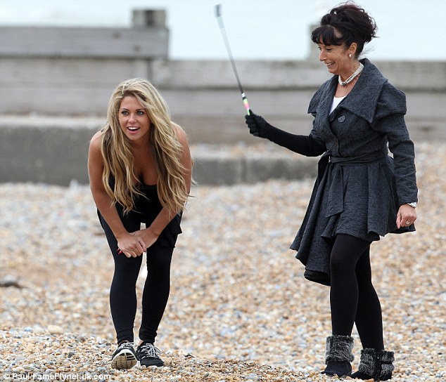 whipped bianca gascoigne works up a sweat at slimmeria in east sussex