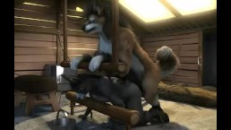 wolf with horse cock gay furry yiff 3