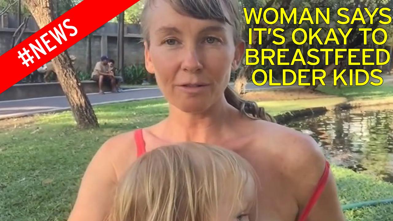 women should breastfeed children until theyre eight says mum who shares videos of herself nursing son