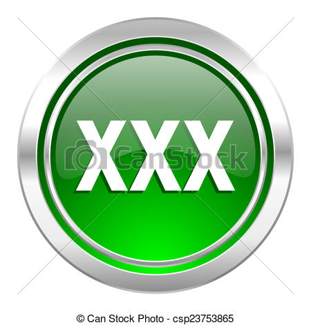 xxx icon green button porn sign stock illustration search clip
