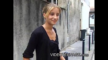 years old blonde teen first casting