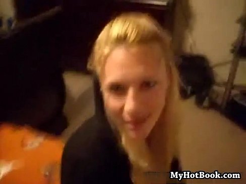 young blonde wife screws stud with cock ring