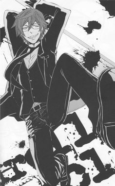 young grell there may not be any red but hes still hot as hell