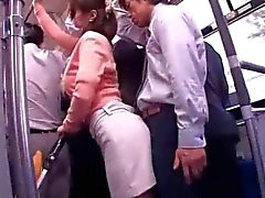 young mother reluctant public bus orgasm